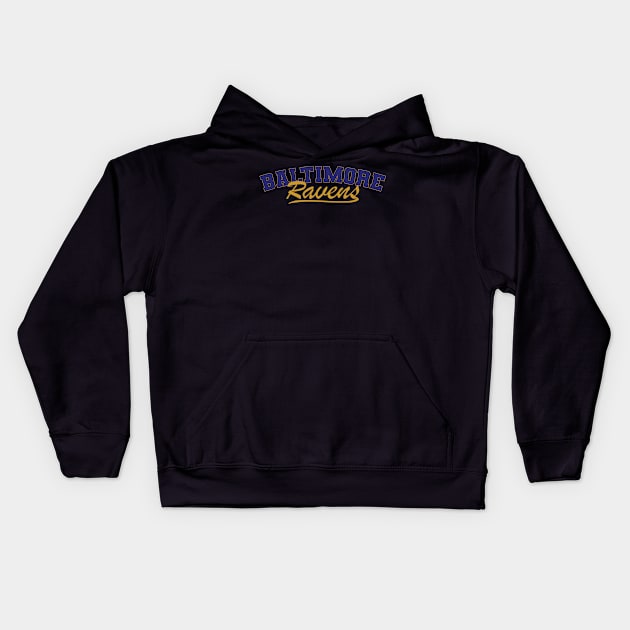 Baltimore Ravens Kids Hoodie by Nagorniak